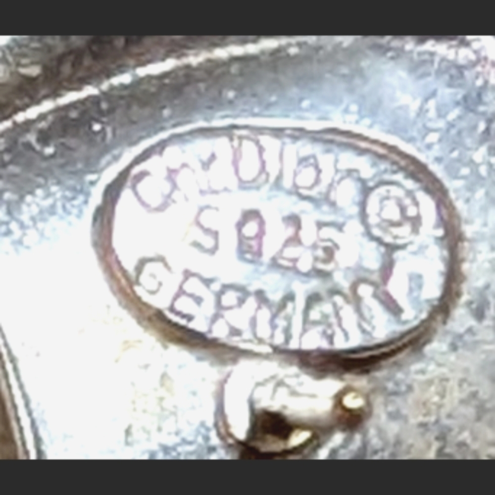 DIOR Sterling Silver LONG Dangling Vintage Pierced Earrings - Picture 2 of 5